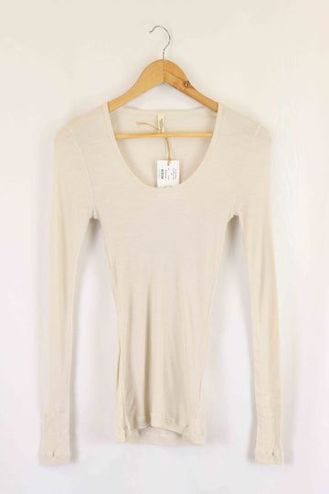 Gorman Beige Long Sleeve Top XS