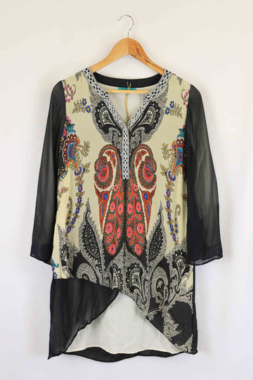 British India Paisley Pattern Long Sleeve S