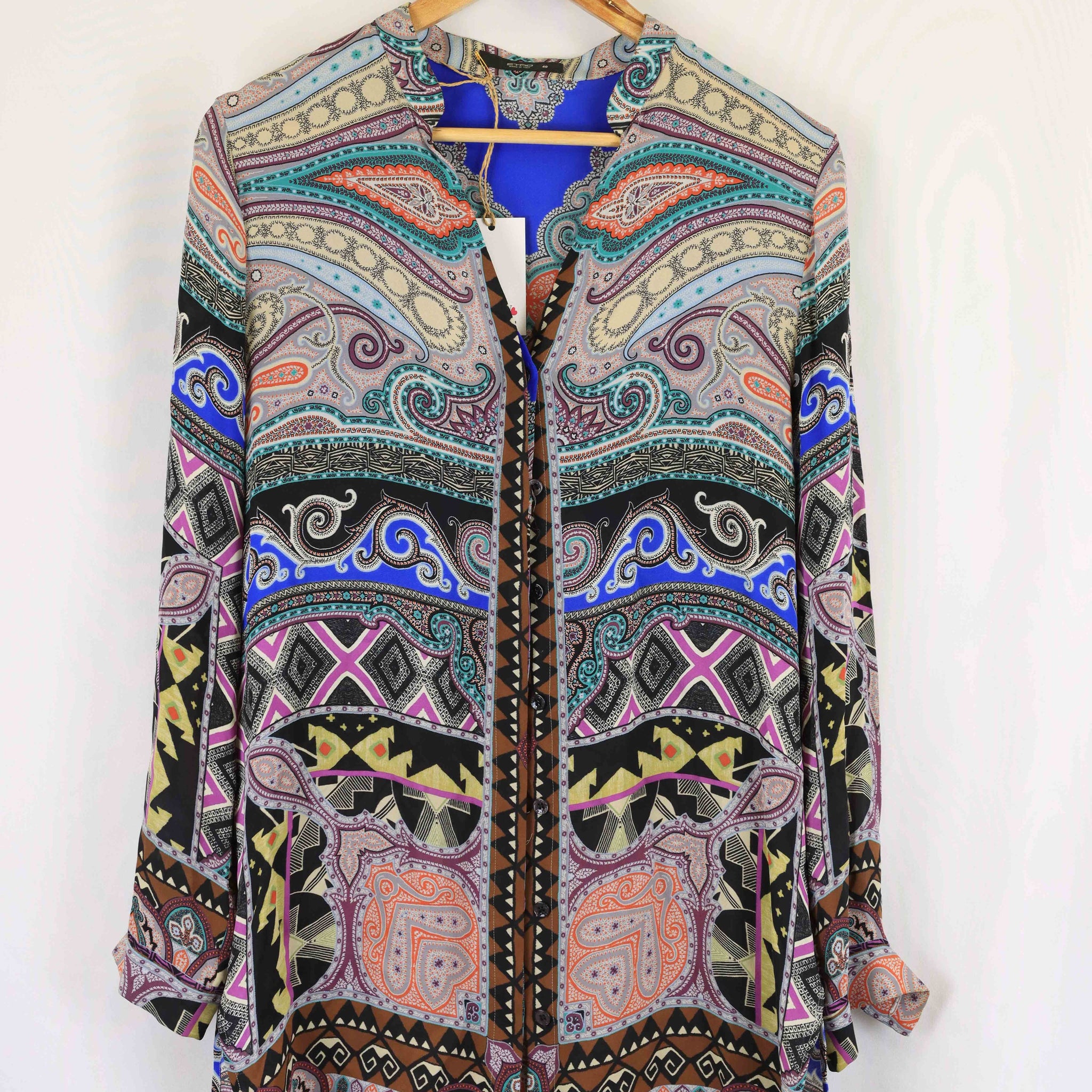 Etro Multicoloured Long Sleeve Blouse 8