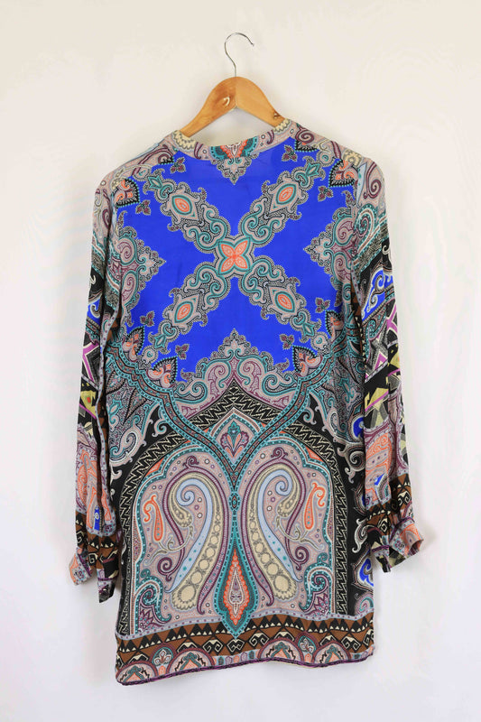 Etro Multicoloured Long Sleeve Blouse 8