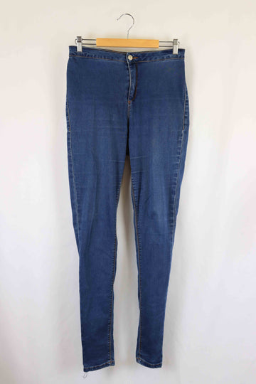 Vice Blue High Waist Skinny Jeans AU 12 / 30