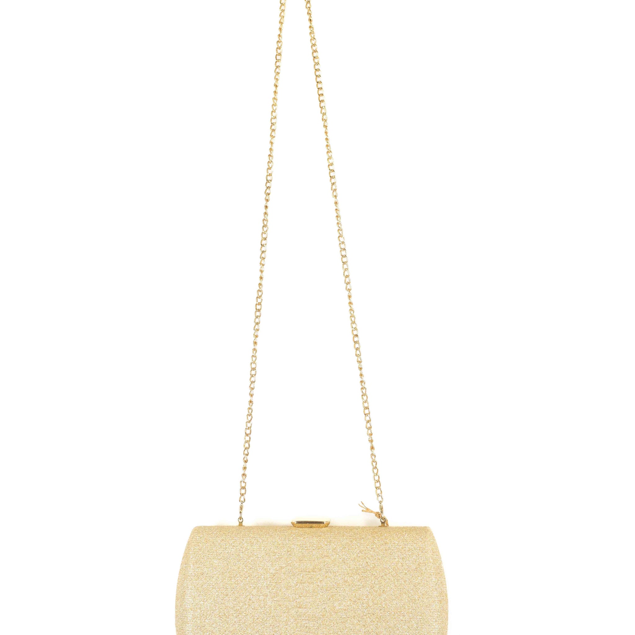 Colette Gold Glitter Clutch