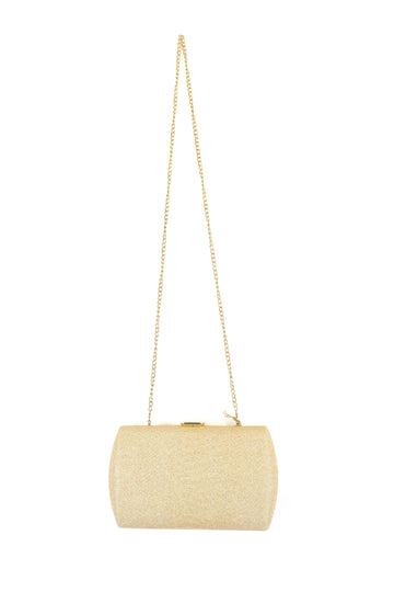 Colette Gold Glitter Clutch