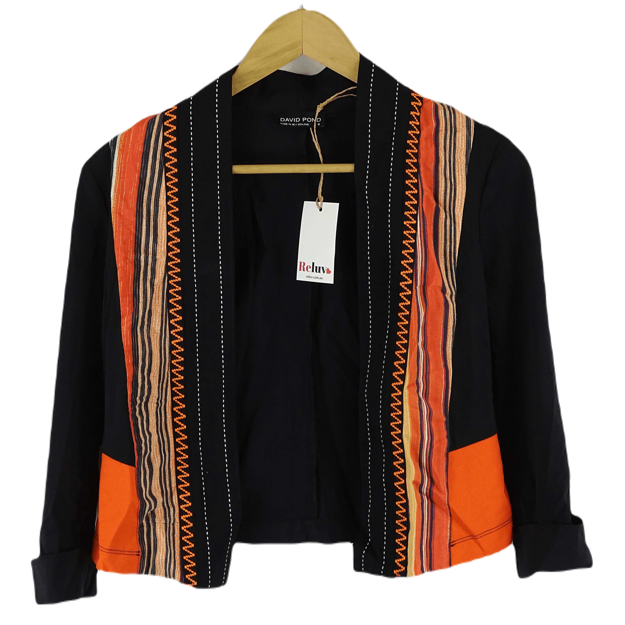 David Pond Black And Orange Jacket 8