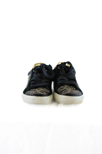 Zadig & Voltaire Black Sneakers With Gold 38