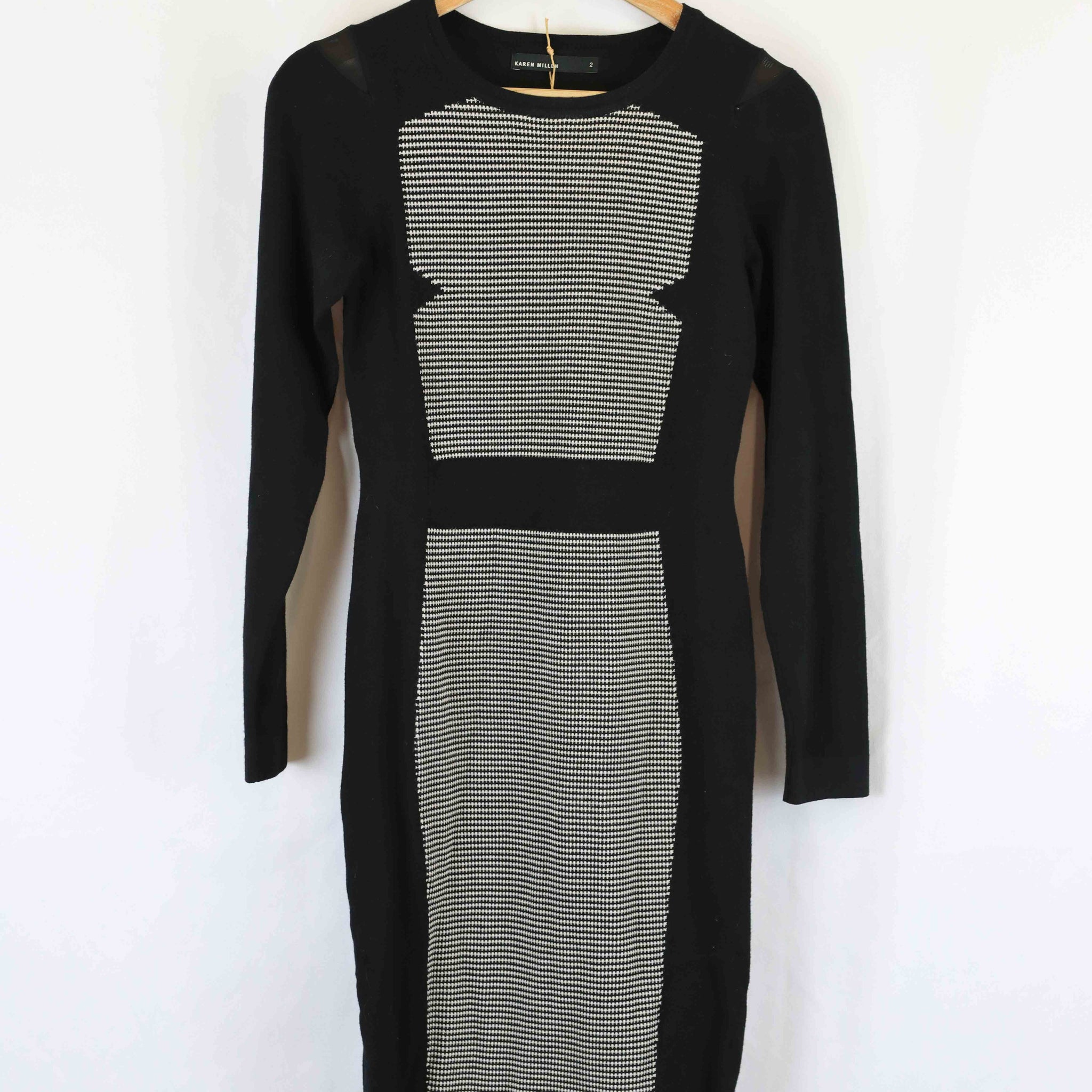 Karen Millen Black Dress XXS