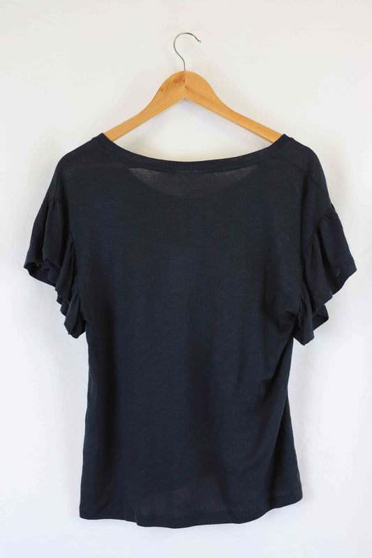 Seed Heritage Black T-shirt S