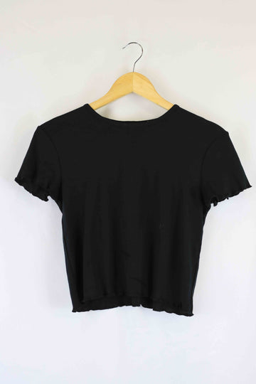 Miss Shop Black T-shirt S