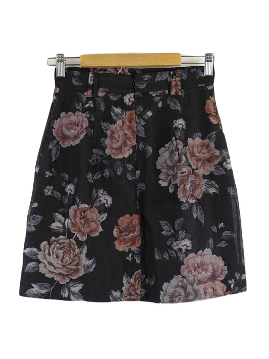 Keepsake Navy Floral Print Mini Skirt S