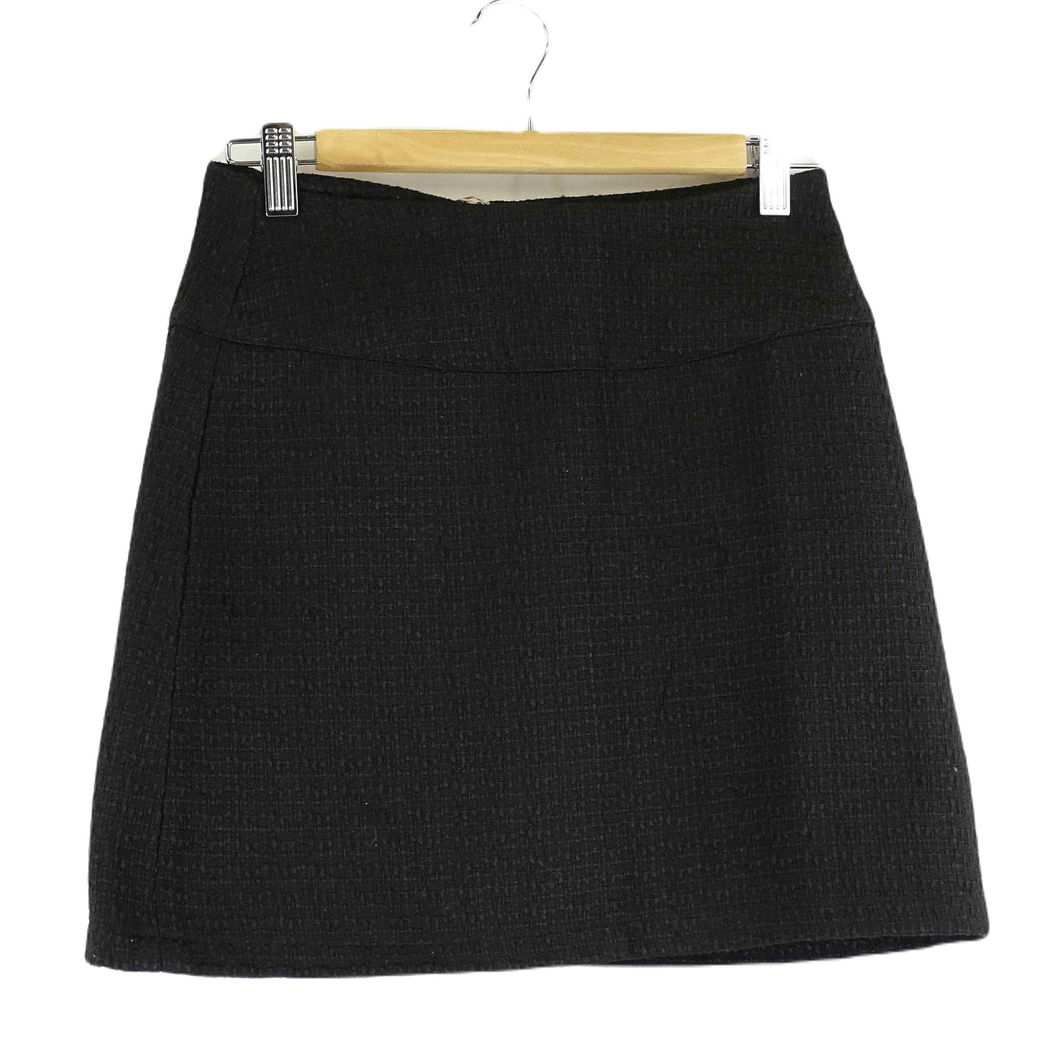 Belle & Bloom Black Woven Skirt S