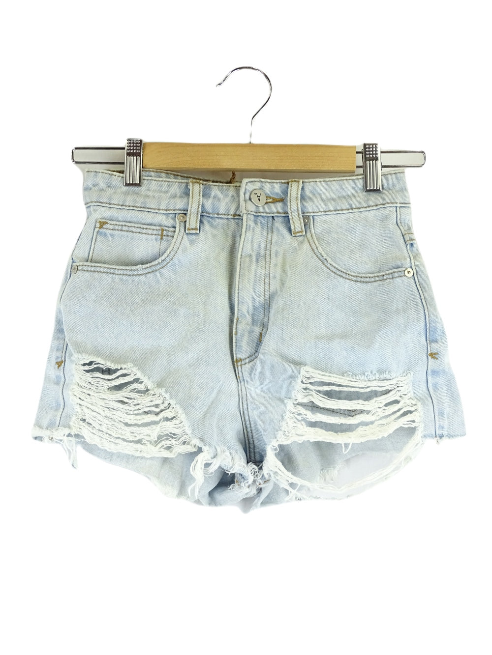 Abrand Blue Denim Shorts 6