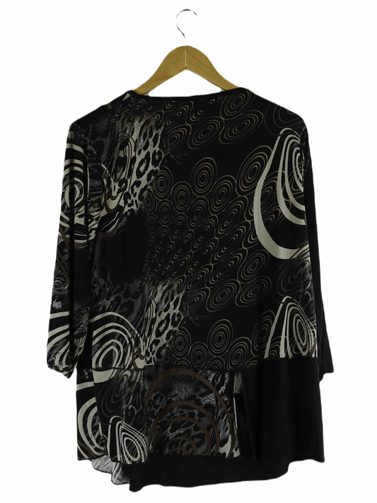 Taking Shape Black Long Sleeve Top M