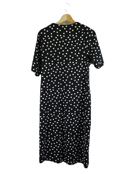 Evans Black and White Polka Dot Midi Dress 18