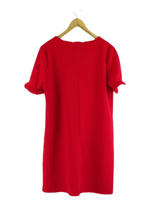 Dorothy Perkins Red V Neck Shift Dress 16