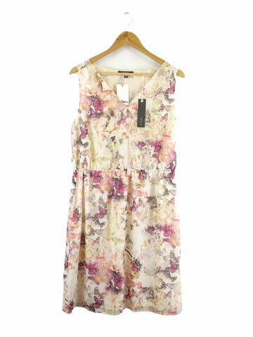 Esprit Multi Butterfly Print Midi Dress 14