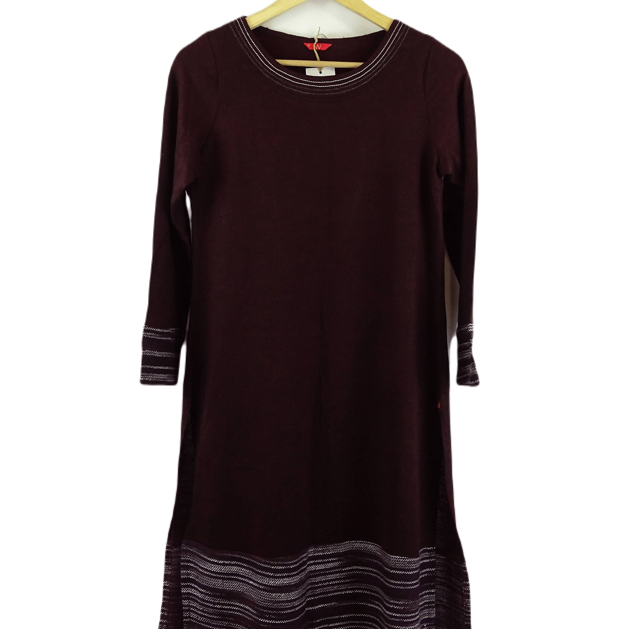 W for Women Purple Knit Midi Dress 12