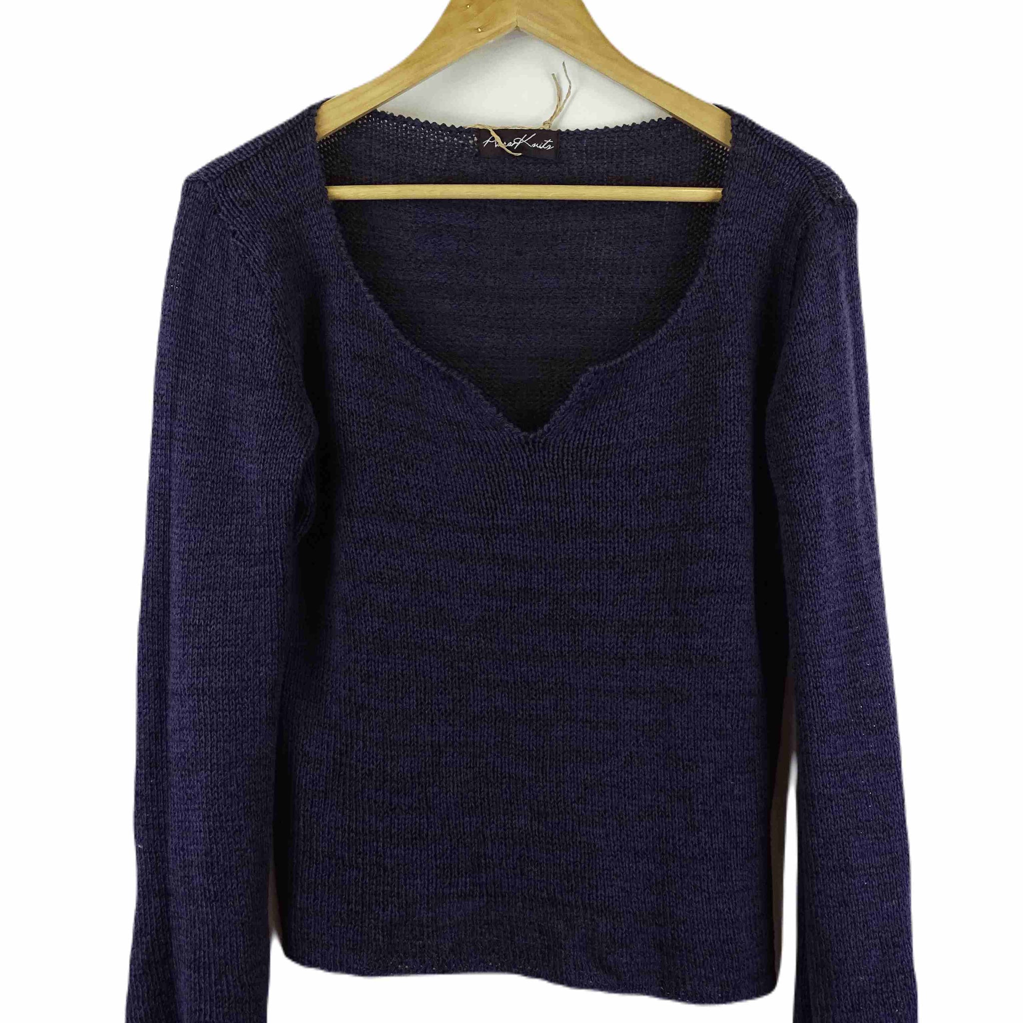 Aura Knits Purple Knit Jumper S