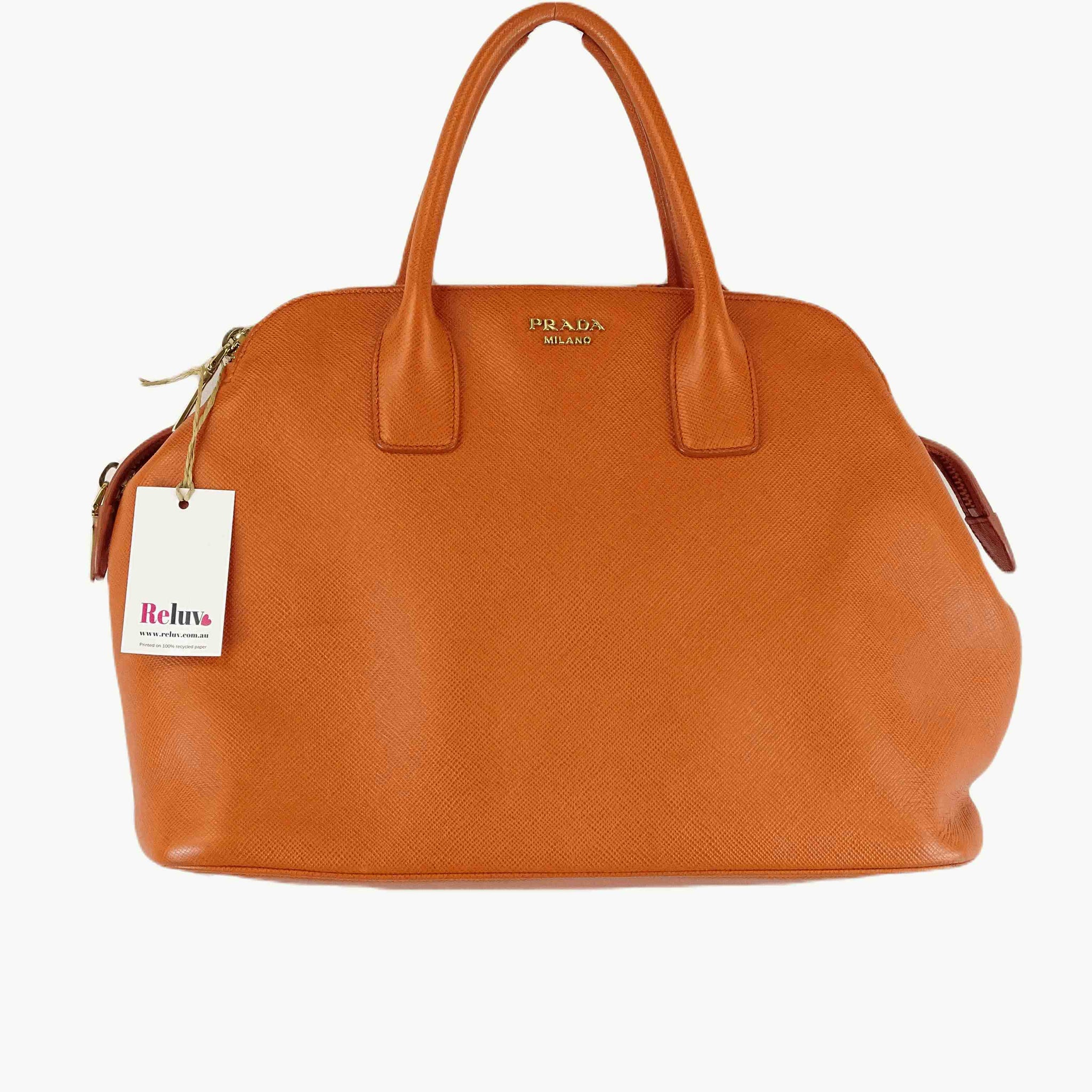 Prada Milano Orange Shoulder Bag