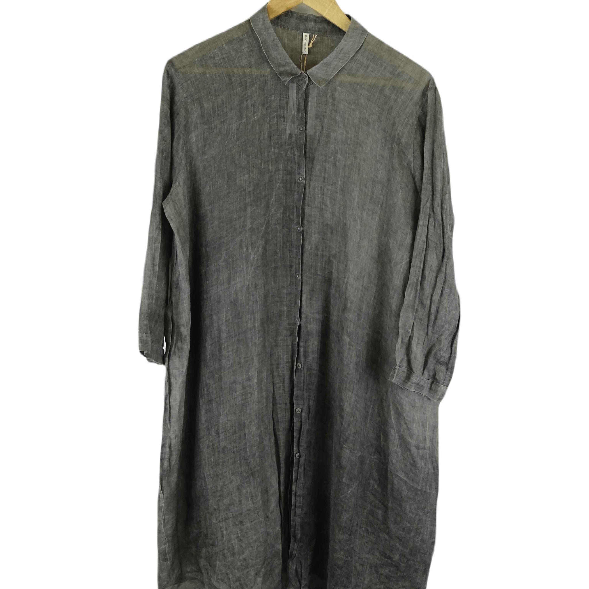 Annete Gortz Grey Button Down Over Shirt 18