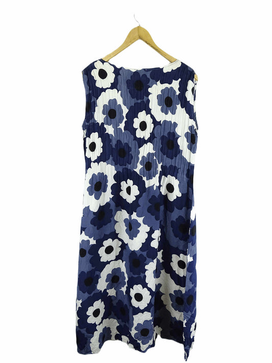 Alquema Blue And White Floral Dress M