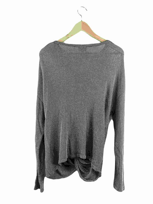 Bardot Silver Knit Twit Top S