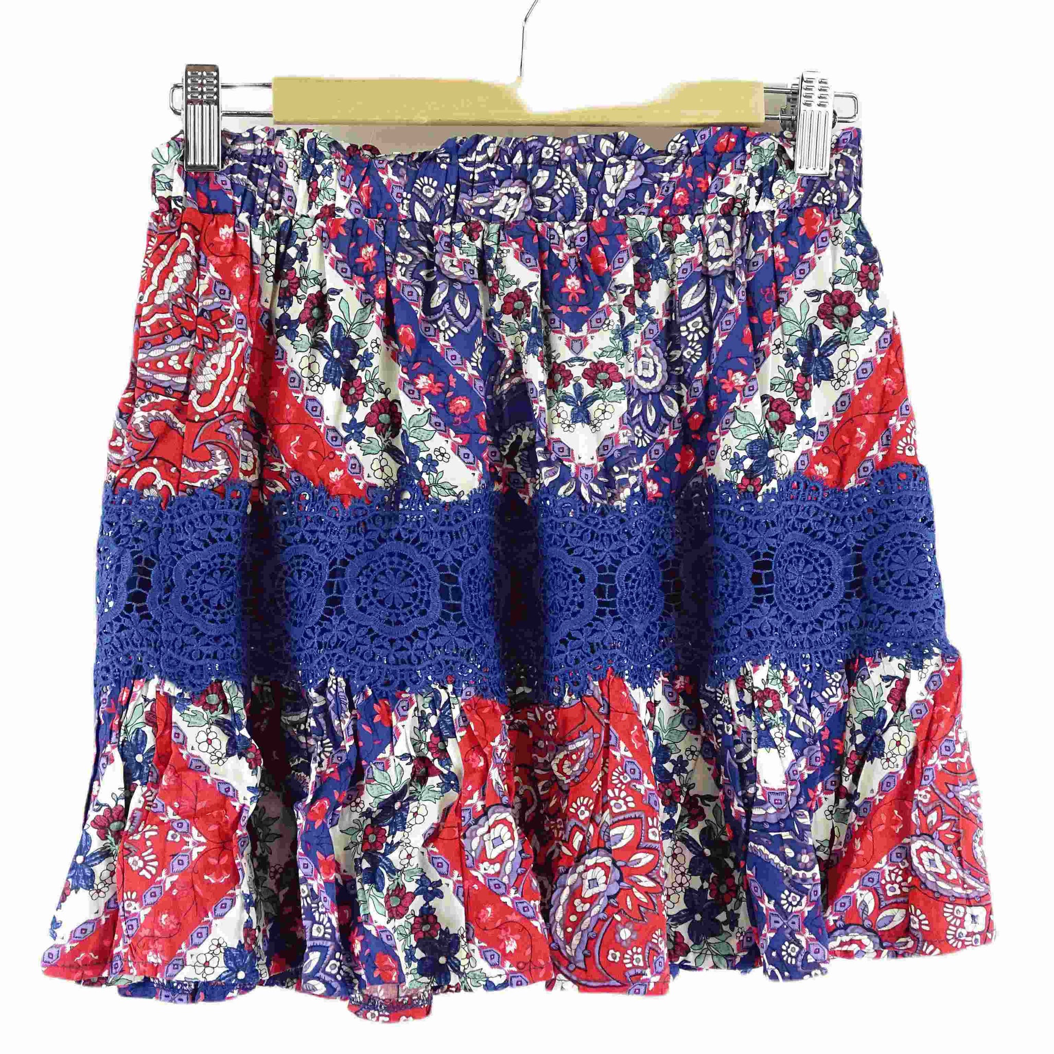 Jaase Floral Purple Skirt M