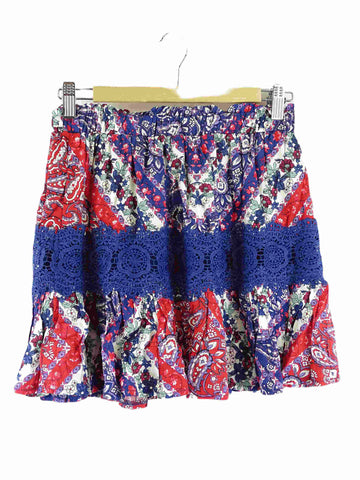 Jaase Floral Purple Skirt M