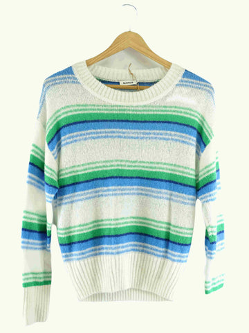 Marcs Green and Blue Striped Jumper XS