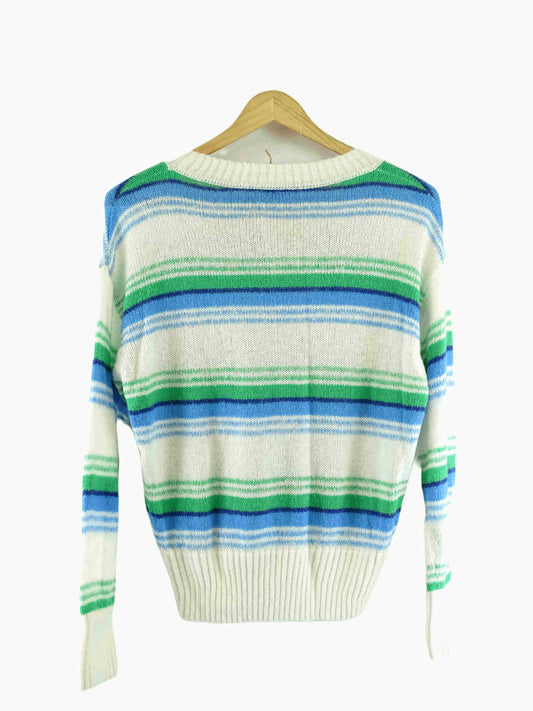 Marcs Green and Blue Striped Jumper XS