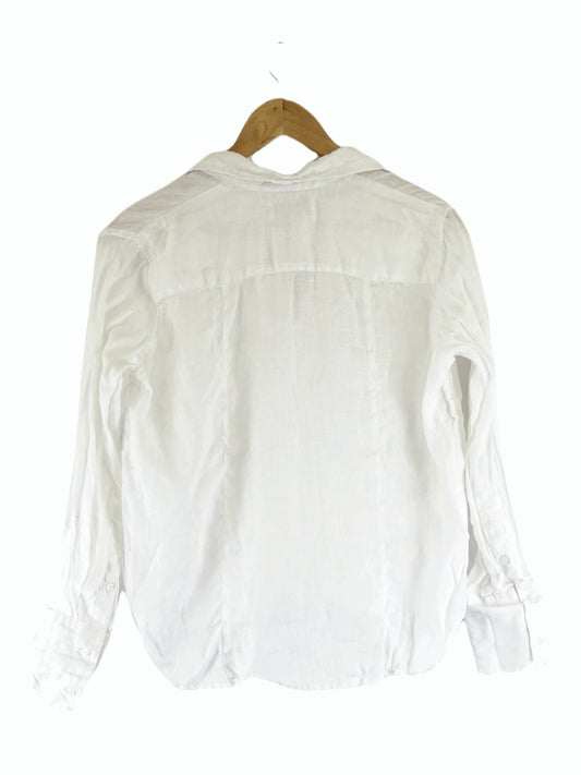 Black Salt The Label White Button Down Shirt S