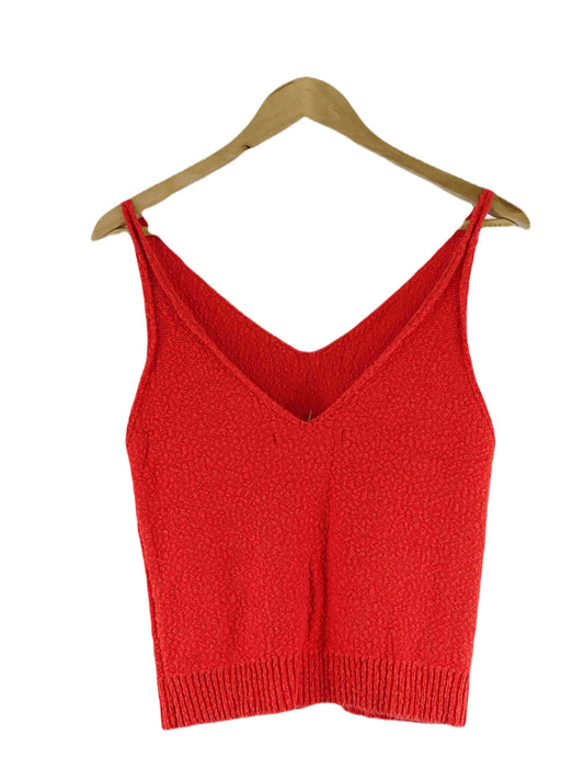 French Connection Orange Knit Singlet S