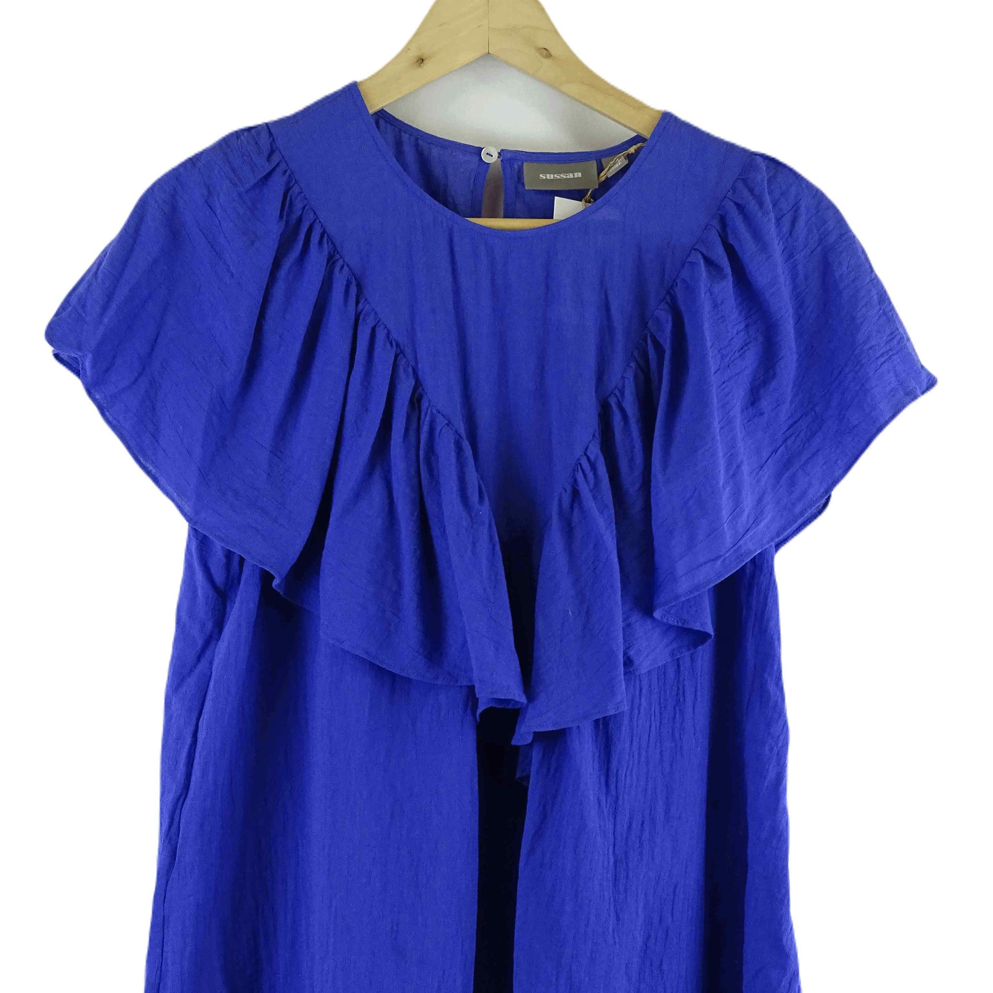 Sussan Blue Flowy Top 14