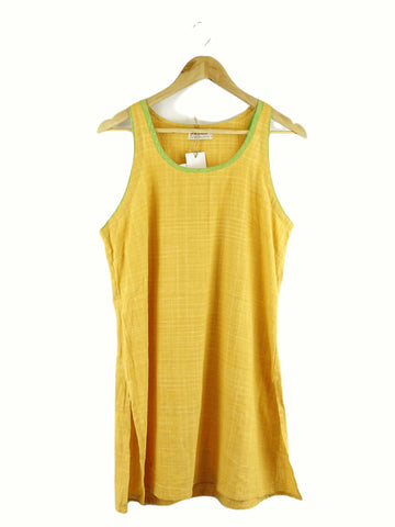 Fabindia Yellow and Green Tunic L