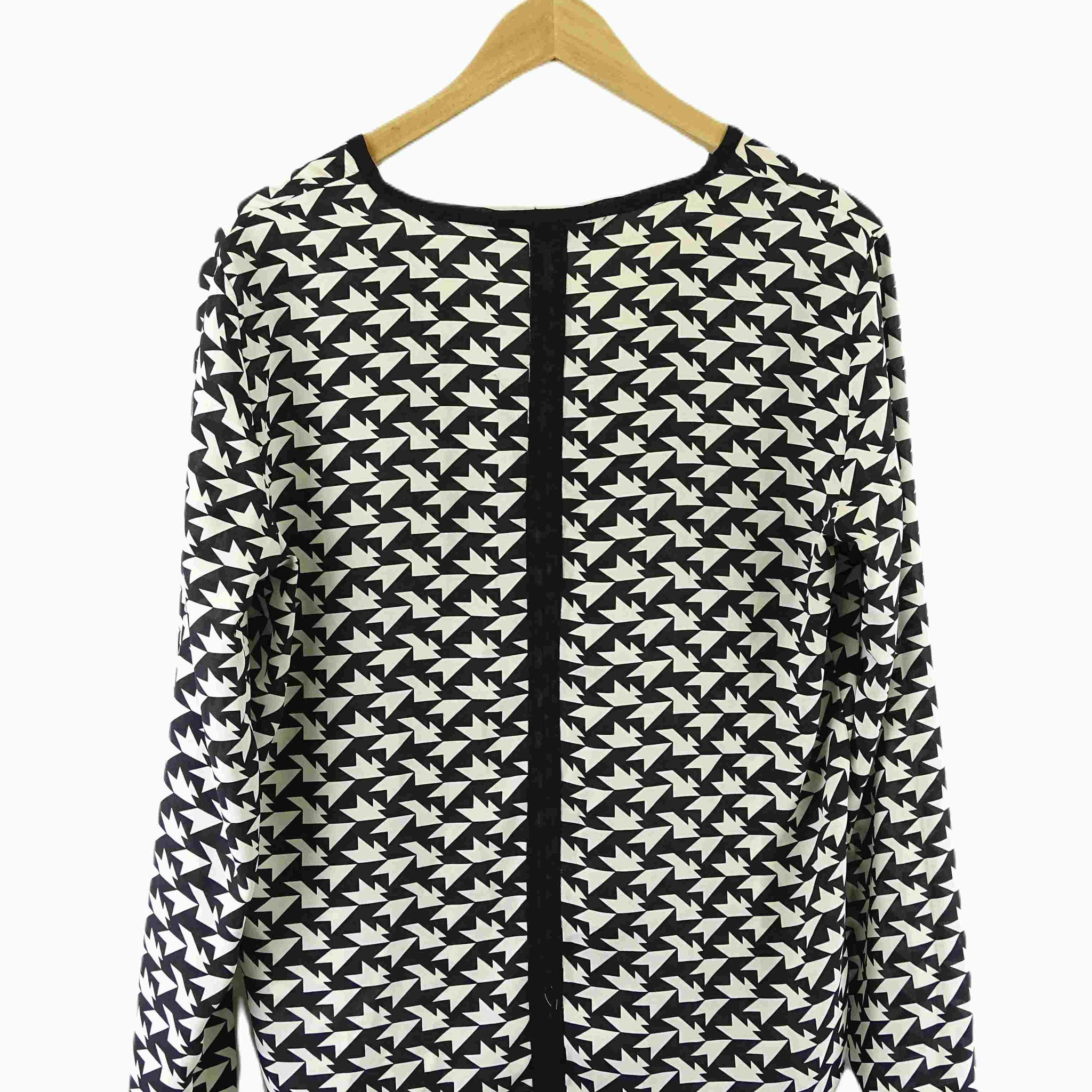 Zara Black and White Blouse 14