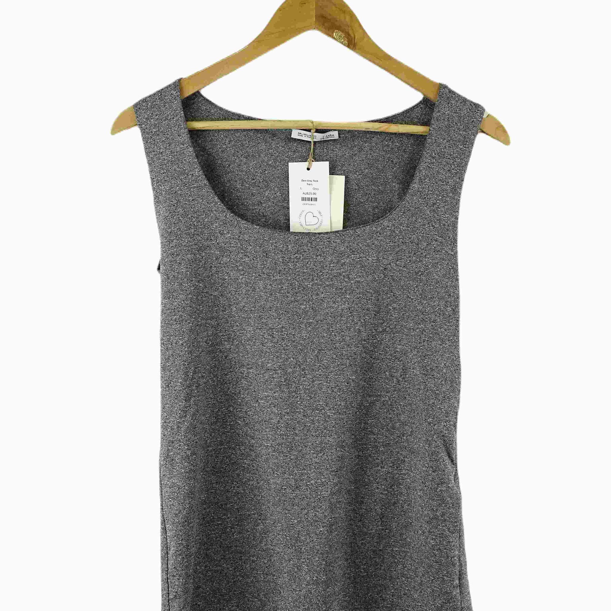 Zara Grey Tank Top L