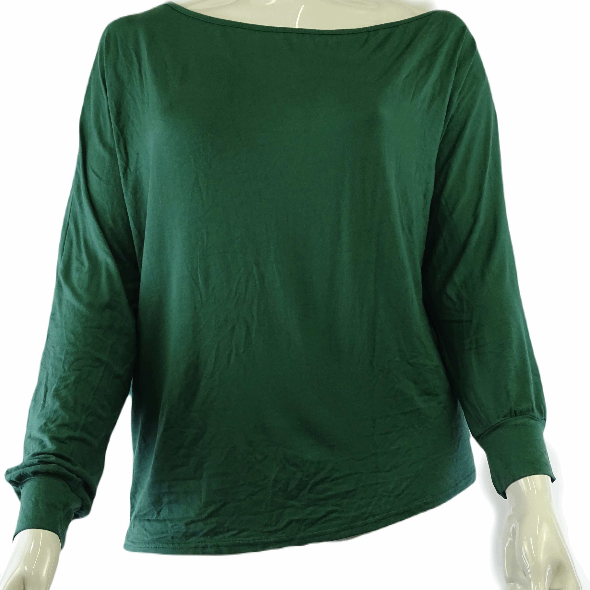 Atmos & Here Green Off-The-Shoulder Top 16