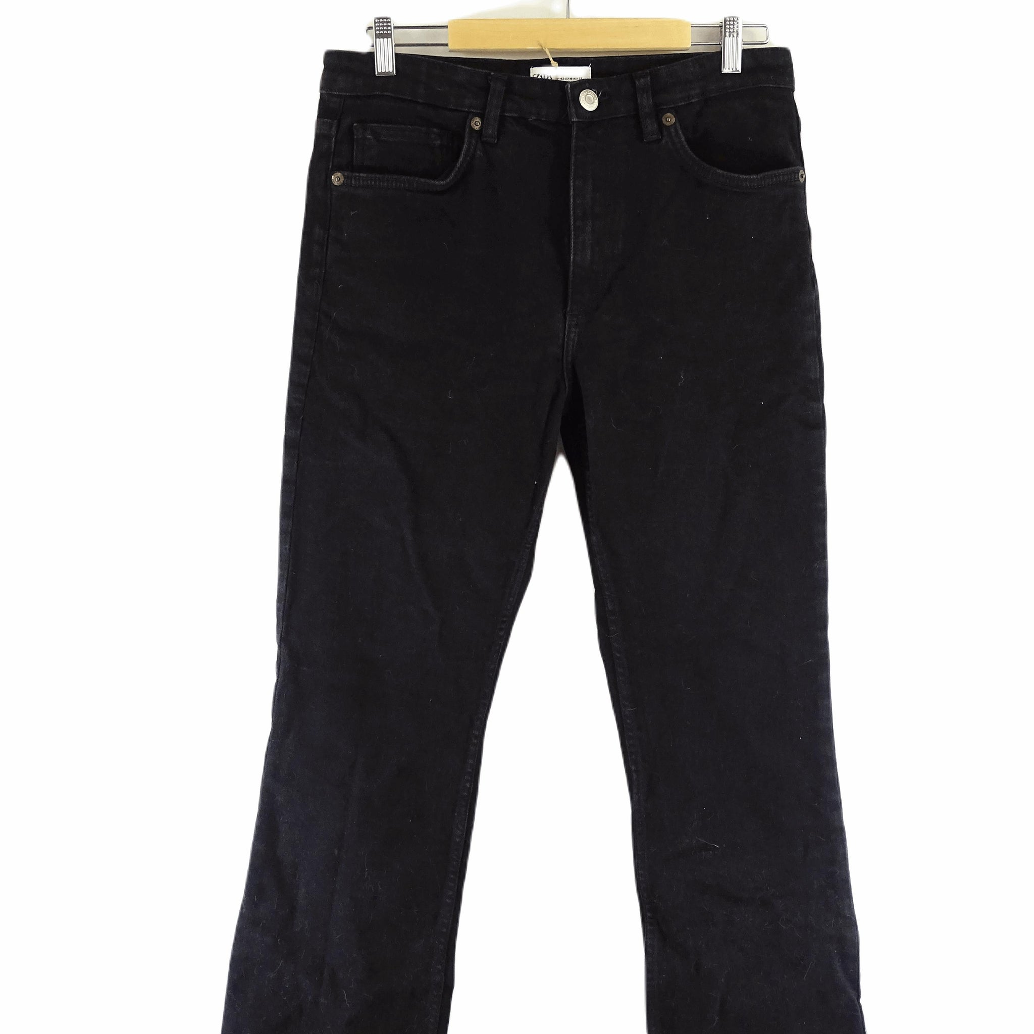 Zara Black Straight Leg Jean AU 14 / 32