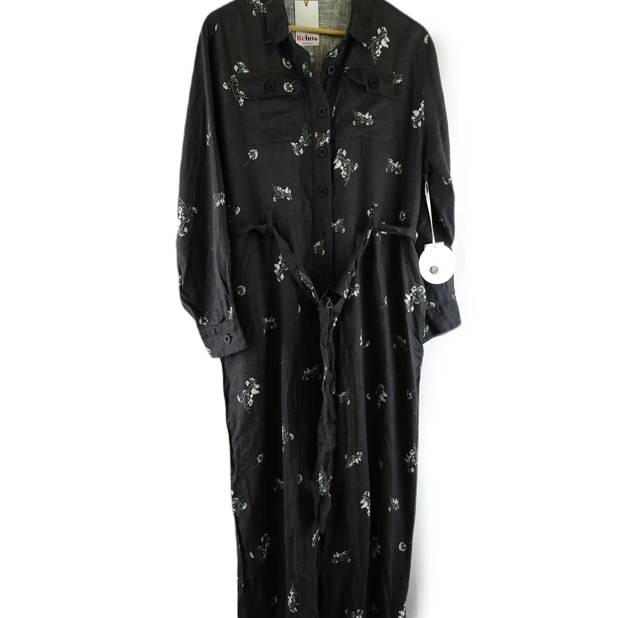 Alessandra Black Printed Jumpsuit 3XL