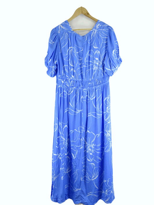 Mylk Blue Patterned Maxi Dress 14