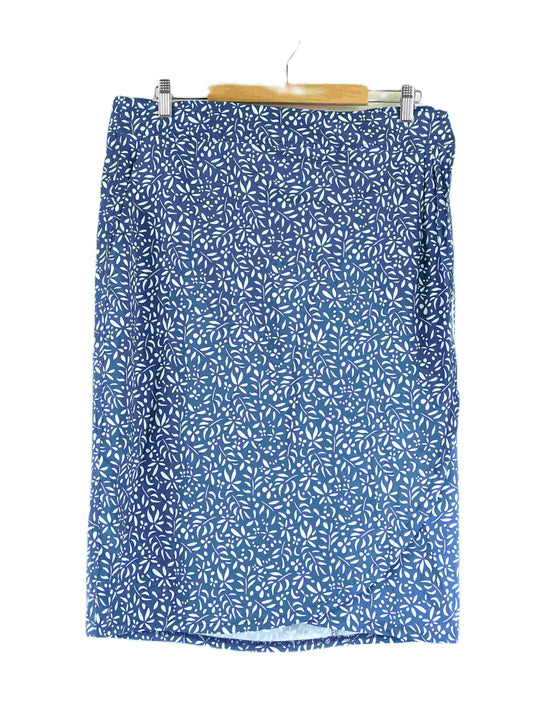 Rip Skirt Blue Wrap Skirt L