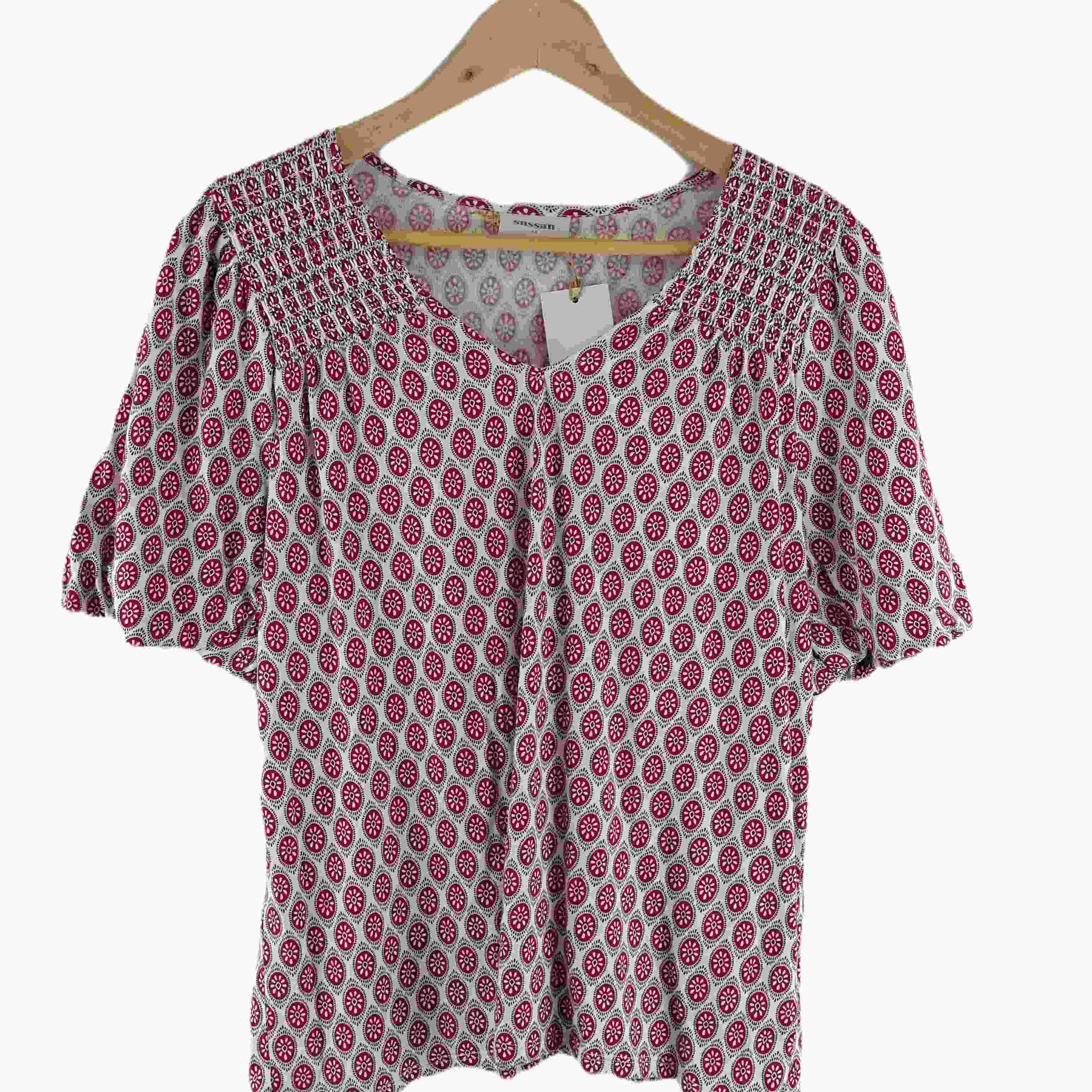 Sussan Red Patterned Top M