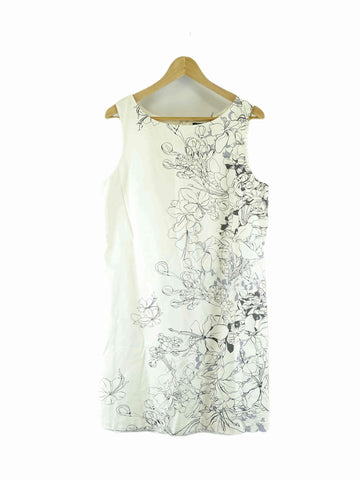 Trent Nathan Cream Floral Mini Shift Dress 12