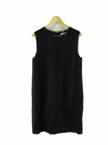 Alannah Hill Black Patterned Shift Dress 12