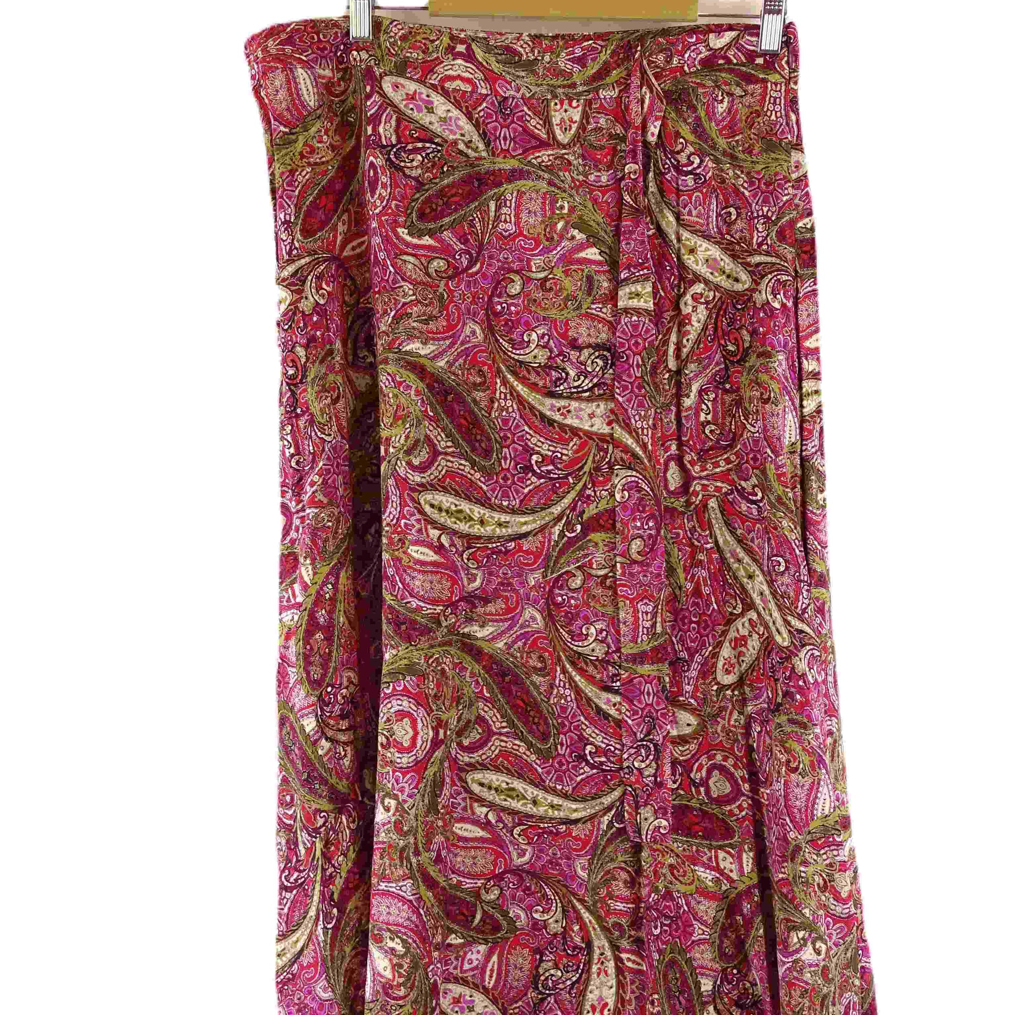 Sussan Red Multi Midi Skirt 16