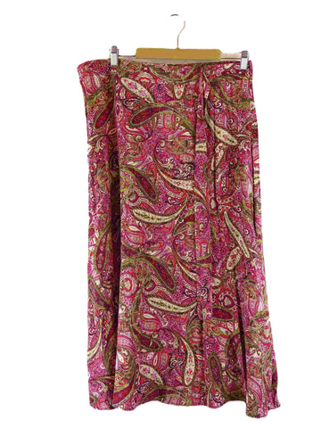 Sussan Red Multi Midi Skirt 16