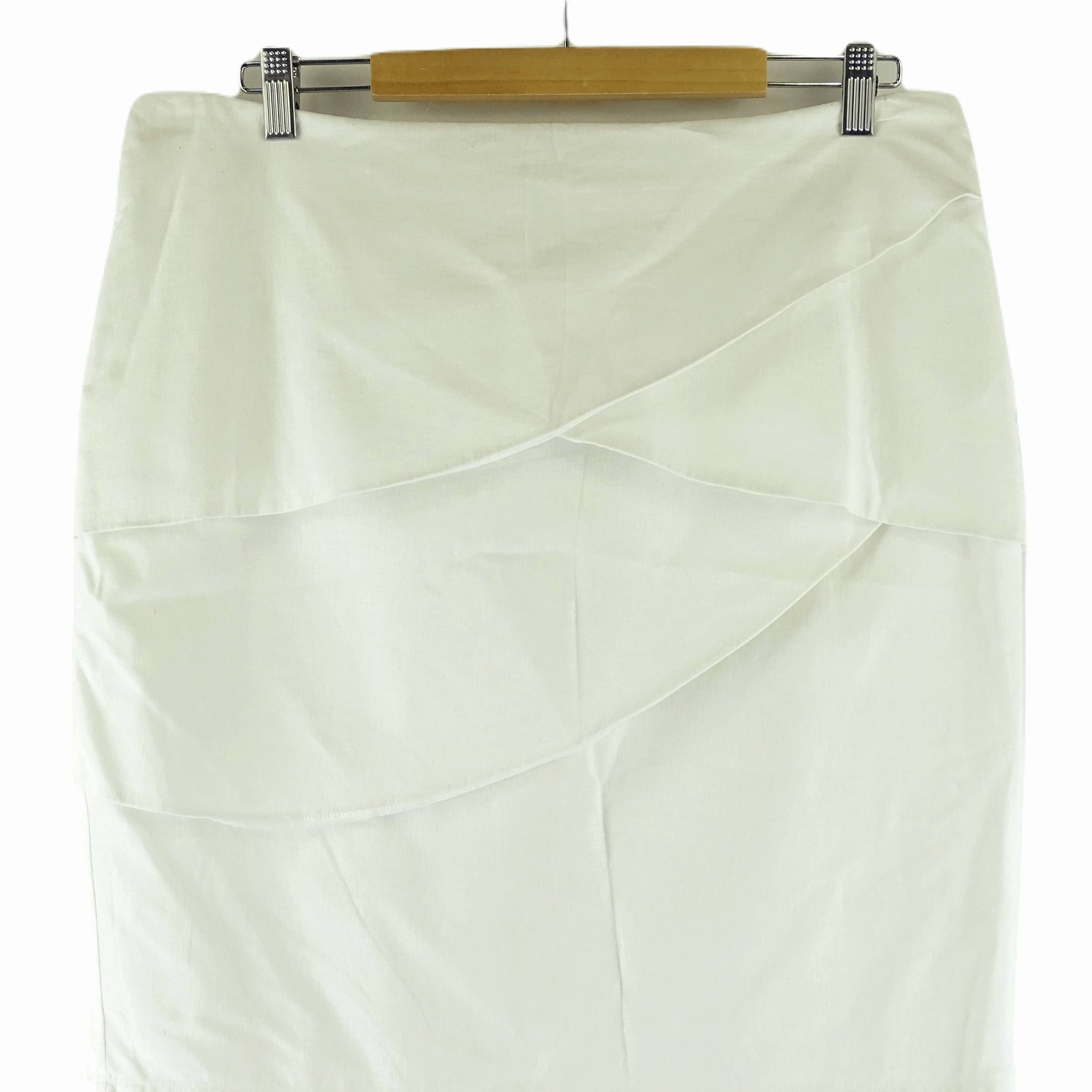 Queens Park White Linen Mini Skirt 14