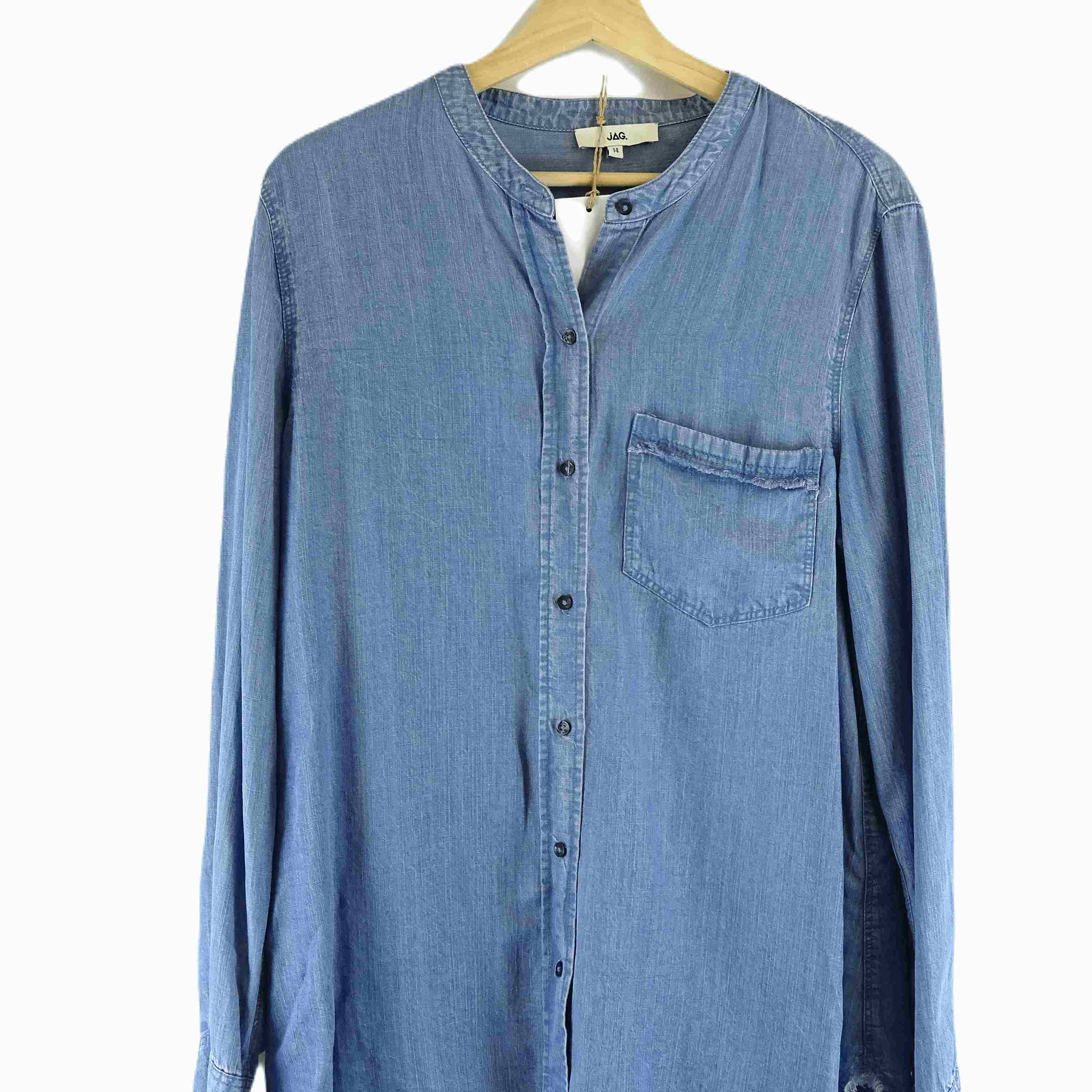 Jag Denim Button Down Top 14