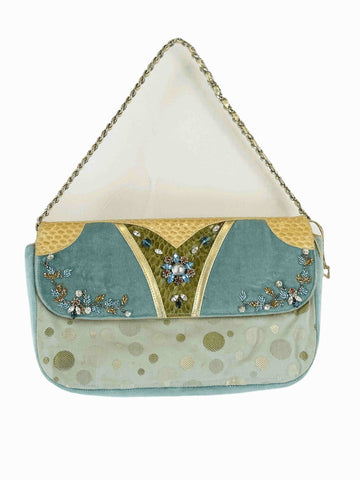 Biru Blue Bag With Jewels