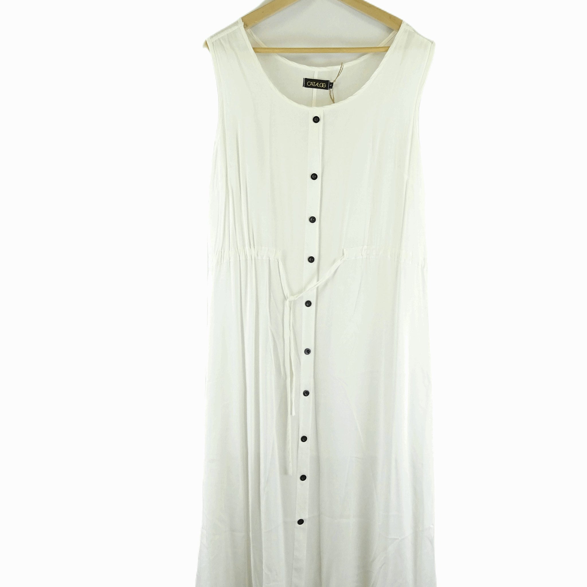 Catalog White Maxi Dress L