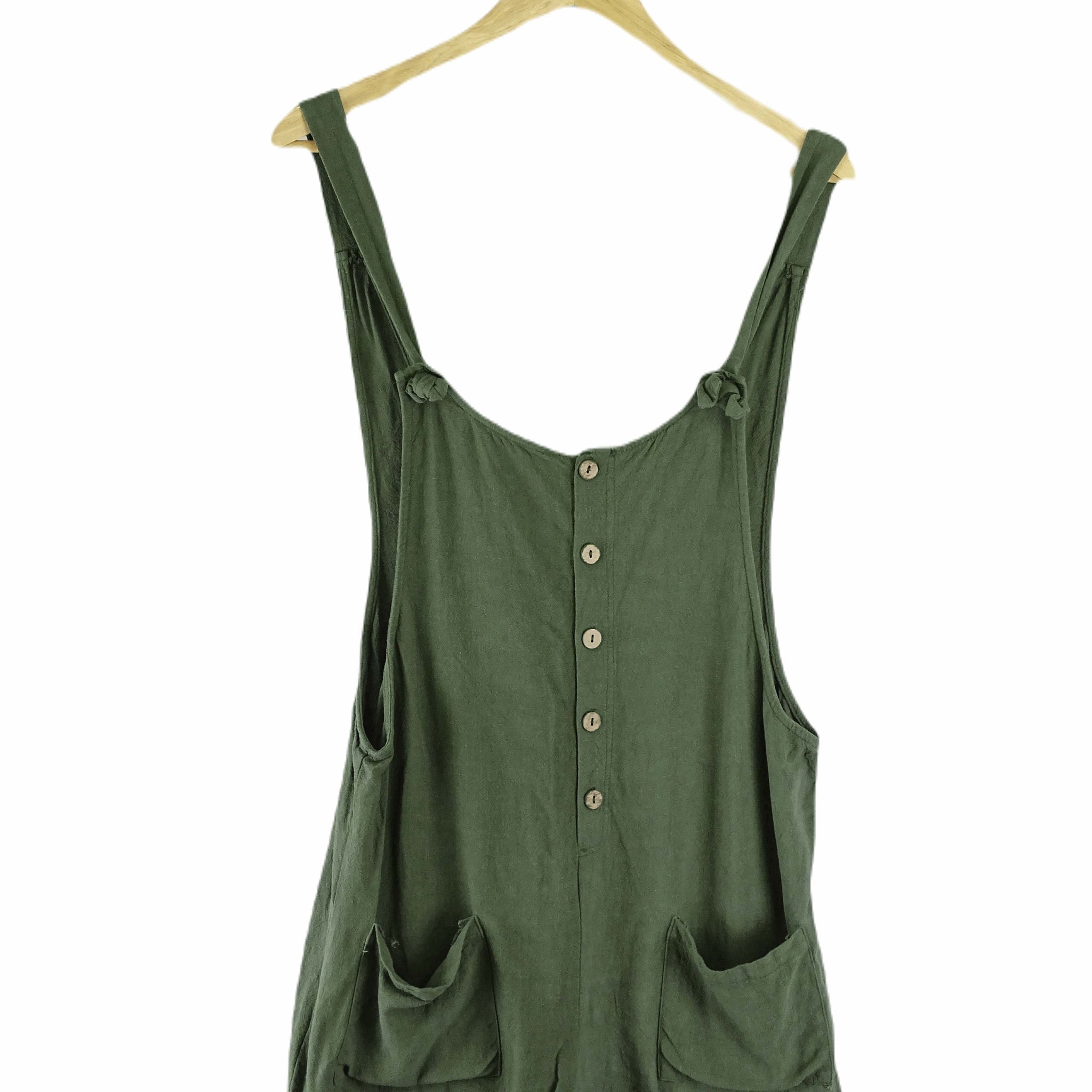 White Sandstorm Green Playsuit M